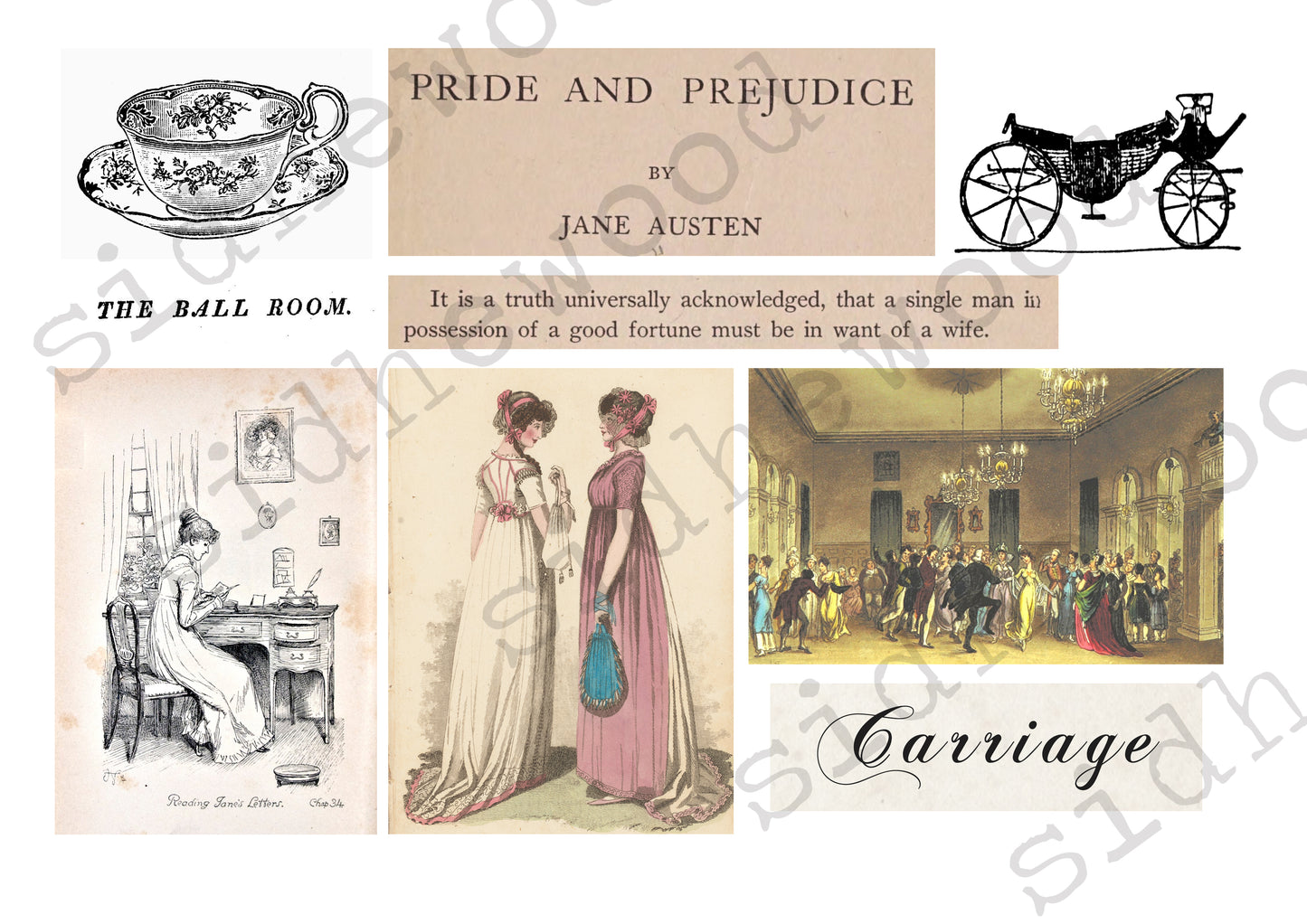 Pride & Prejudice - digital download (printable file)