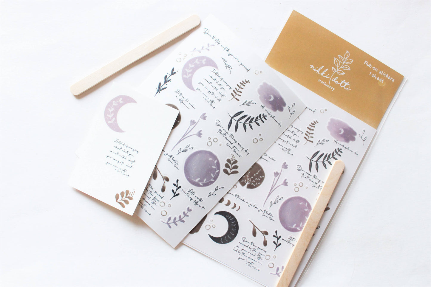 Rub on stickers - Wonderful new Day
