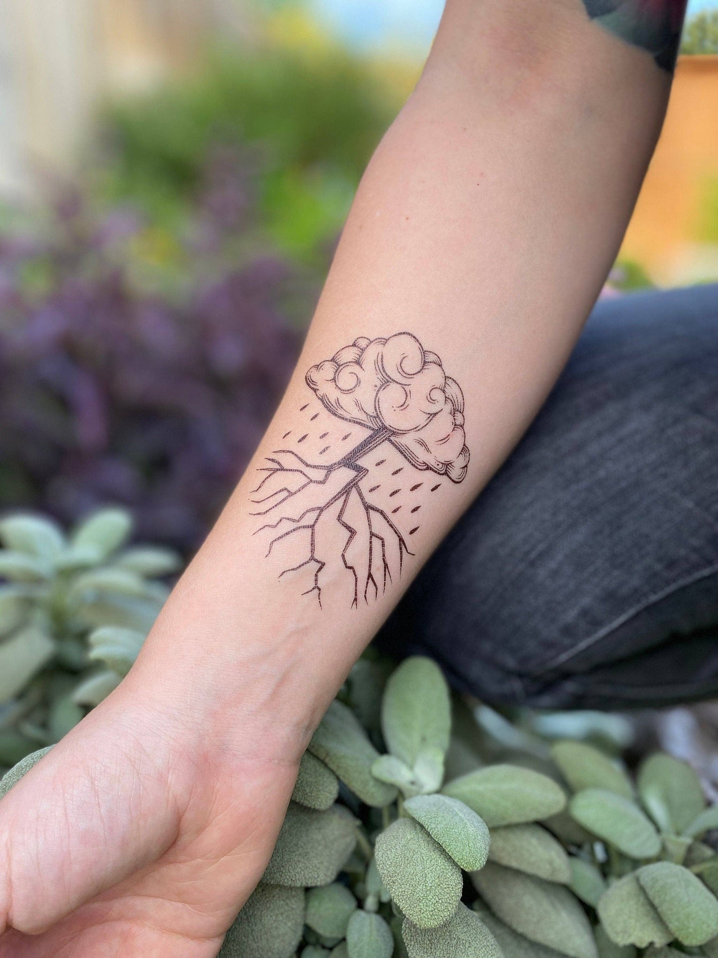 Storm Cloud - Temporary Tattoo