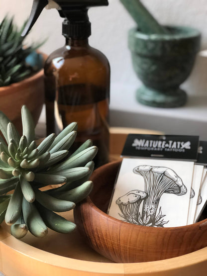 Chanterelle Mushroom - Temporary Tattoo