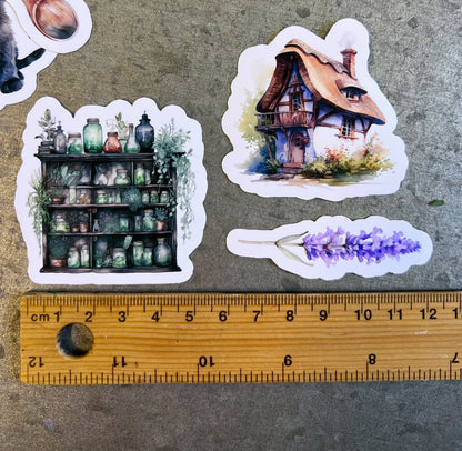 The Witch's Cottage - 15 x stickers