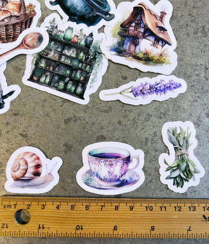 The Witch's Cottage - 15 x stickers