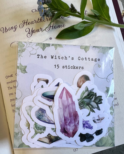 The Witch's Cottage - 15 x stickers