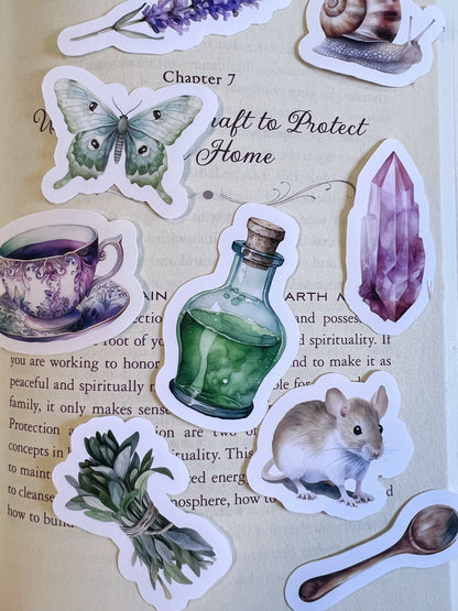 The Witch's Cottage - 15 x stickers