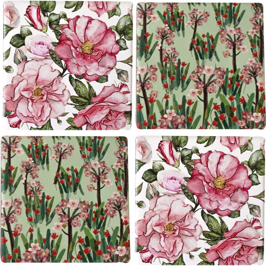 Coasters - pretty floral