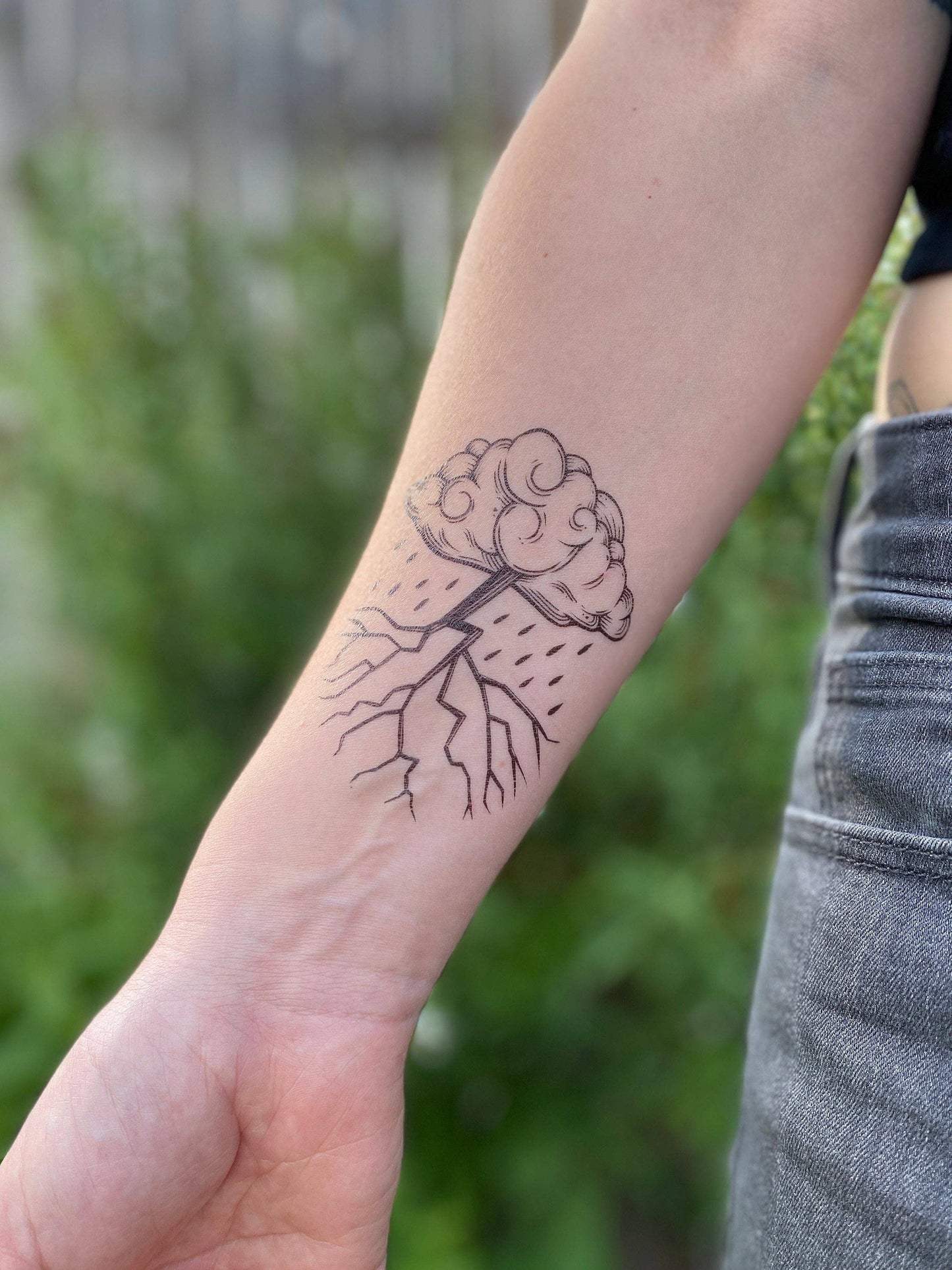 Storm Cloud - Temporary Tattoo