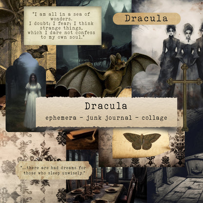 Dracula images and quotes - digital download (printable file)