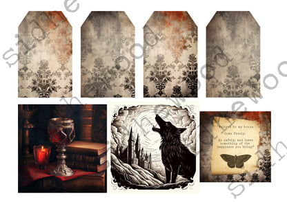Dracula images and quotes - digital download (printable file)