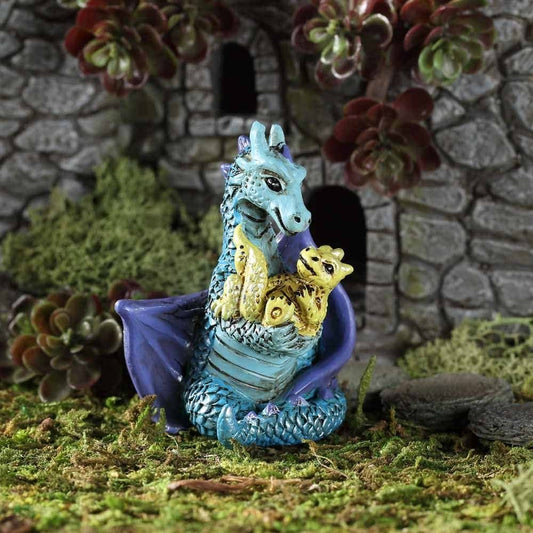 Mum & Baby Dragons (Fiddlehead) Fairy Garden Figurine