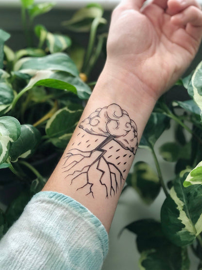Storm Cloud - Temporary Tattoo