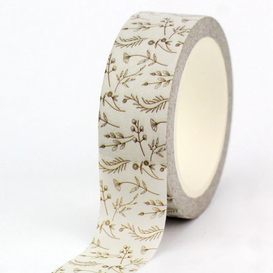 Washi Tape - neutral ferns and flowers (buy more & save)