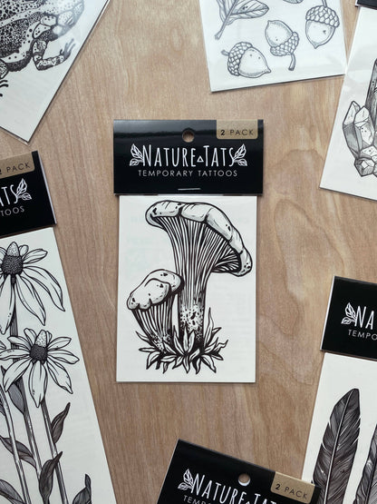 Chanterelle Mushroom - Temporary Tattoo