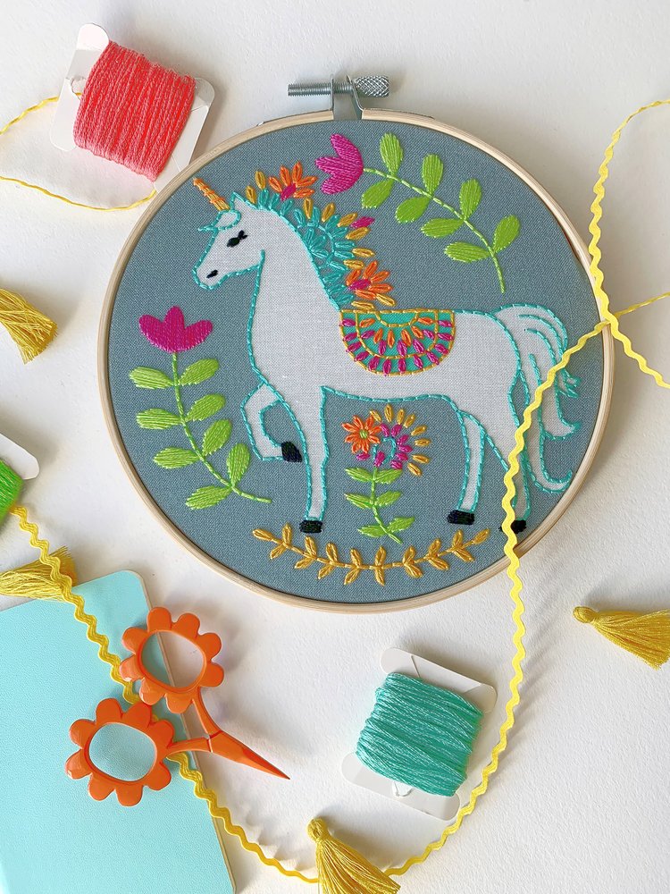 Embroidery Kit - Unicorn