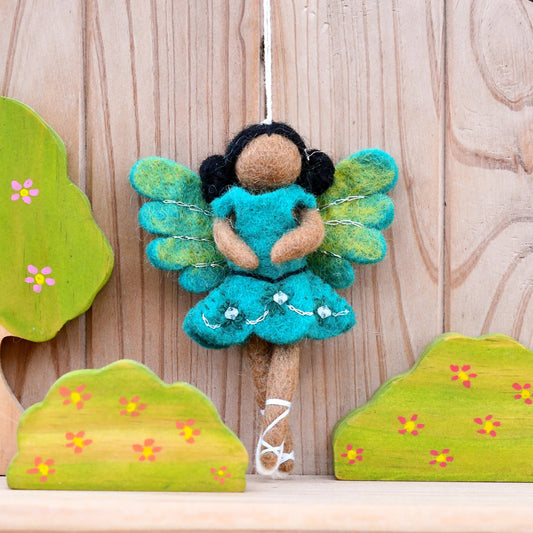 Felt Ballerina - teal