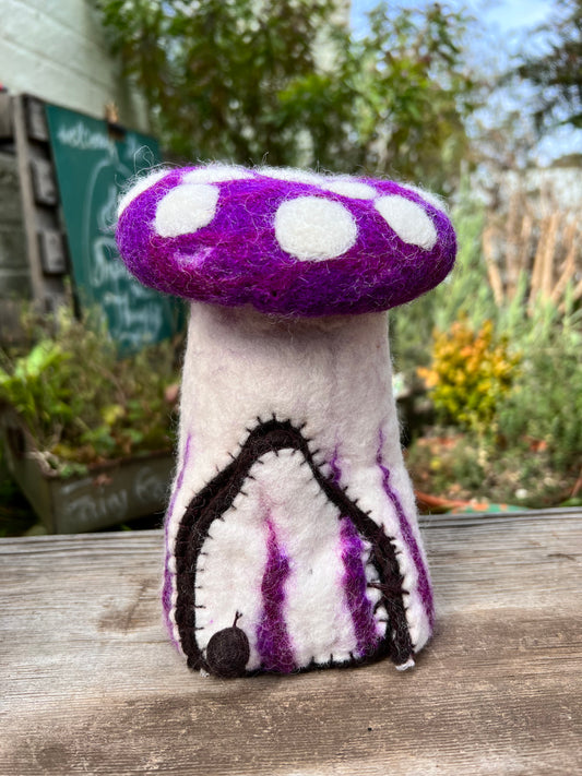 Mushroom Home -  purple