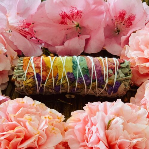 organic floral smudge stick