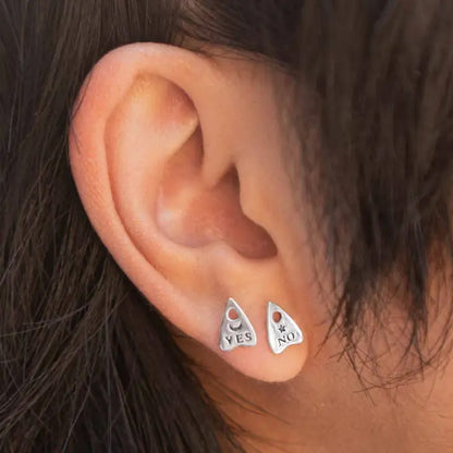 Ouija planchette earrings