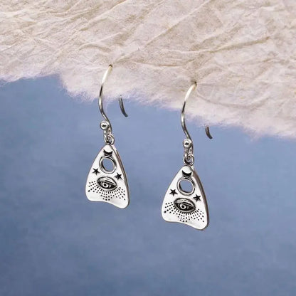 Ouija planchette dangle earrings