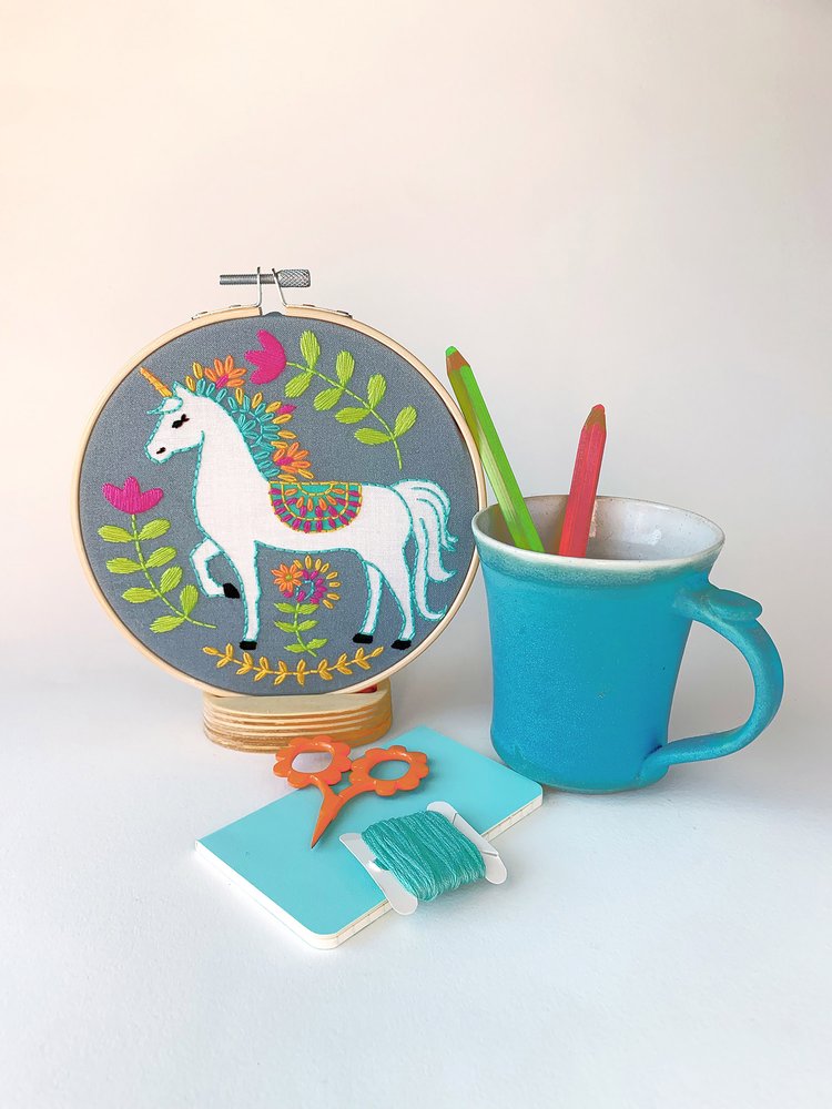 Embroidery Kit - Unicorn