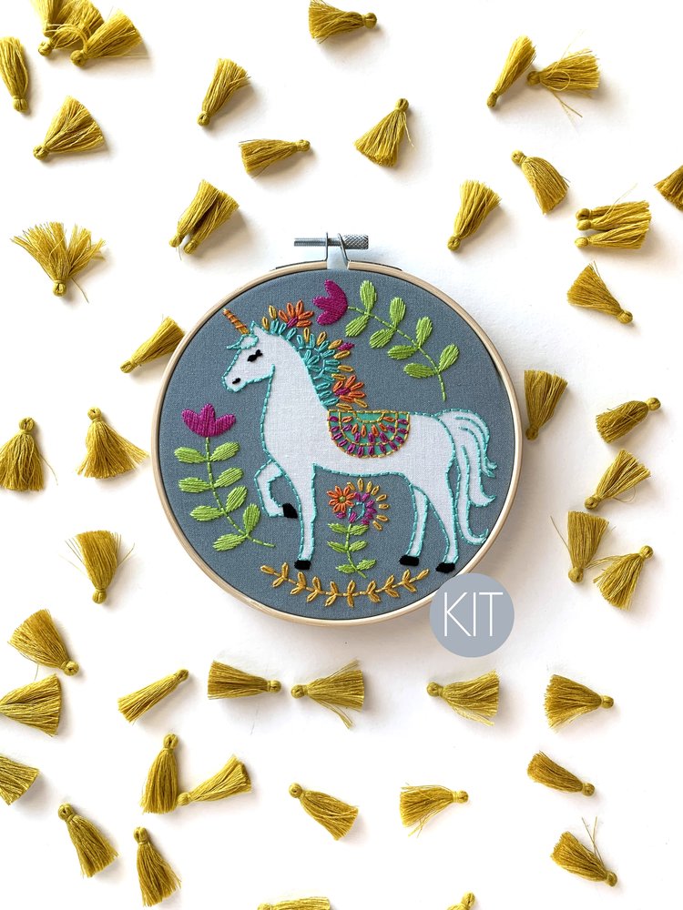 Embroidery Kit - Unicorn